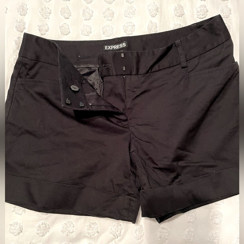 Express Editor black dressy shorts